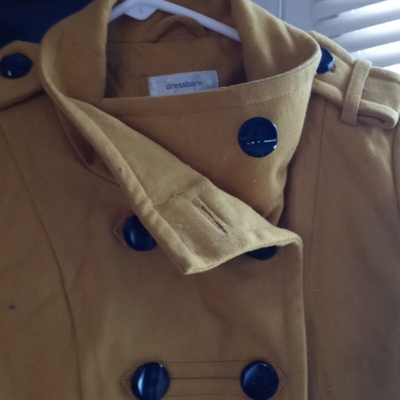 Dress barn coat. Mustard yellow. Size medium. - Picture 2 of 5